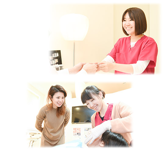 患者様をお迎えするスタッフ